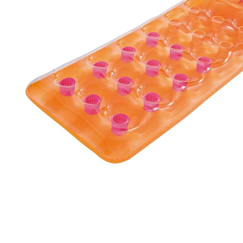 Colch o Infl vel Bestway Copinhos com Apoio de Cabe a para Piscina Laranja 2