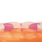 Colch o Infl vel Bestway Copinhos com Apoio de Cabe a para Piscina Laranja 3