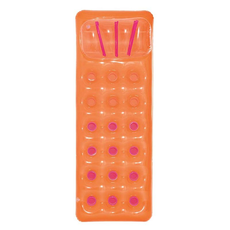 Colch o Infl vel Bestway Copinhos com Apoio de Cabe a para Piscina Laranja 4