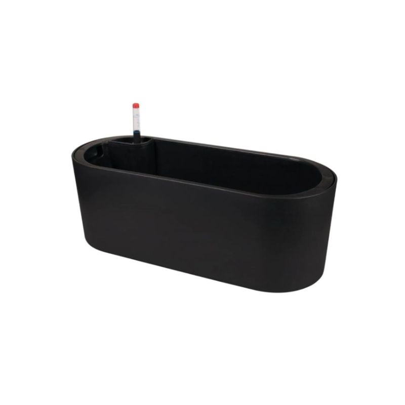 Vaso Mor Jardineira de Pl stico cor Preto 42cm 0