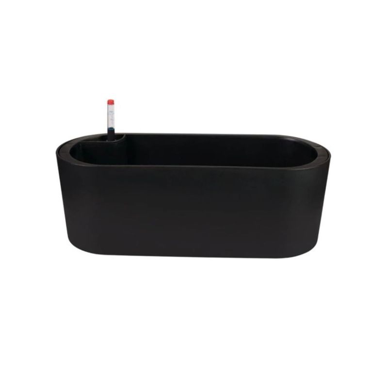 Vaso Mor Jardineira de Pl stico cor Preto 42cm 1
