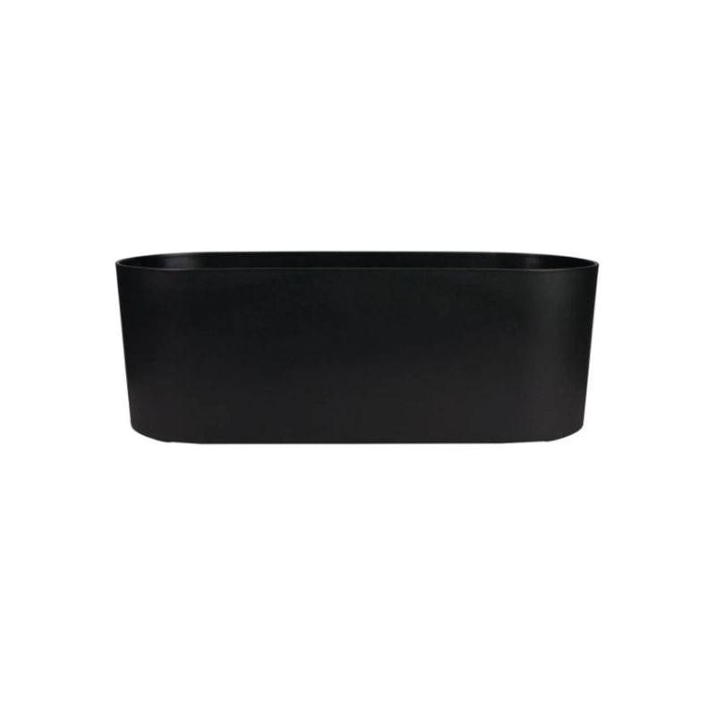 Vaso Mor Jardineira de Pl stico cor Preto 42cm 3