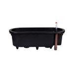 Vaso Mor Jardineira de Pl stico cor Preto 42cm 5
