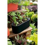 Vaso Mor Jardineira de Pl stico cor Preto 42cm 10