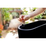 Vaso Mor Jardineira de Pl stico cor Preto 42cm 11