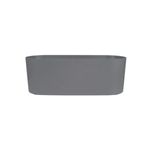 Vaso Mor Jardineira de Pl stico cor Cinza 42cm  3