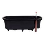 Vaso Mor Jardineira de Pl stico cor Cinza 42cm  7