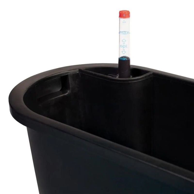 Vaso Mor Jardineira de Pl stico cor Cinza 42cm  8