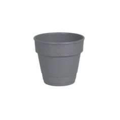 Vaso Mor de Plástico 2 em 1 cor Cinza 13cm