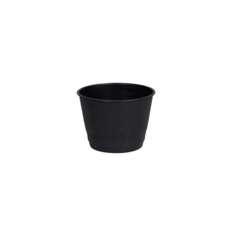 Vaso Mor de Pl stico 2 em 1 cor Preto 13cm 2
