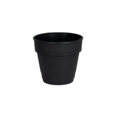 Vaso Mor de Plástico 2 em 1 cor Preto 17cm