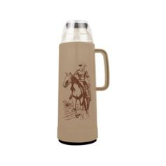 Garrafa Térmica Mor Farroupilha Cavalo Bege 1L