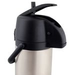 Garrafa T rmica de Press o Mor Total Inox Airpot com Alavanca 2 5L 5