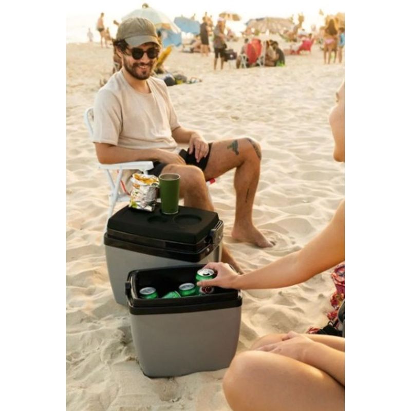 Caixa T rmica Mor Cinza com Preto 18L 5