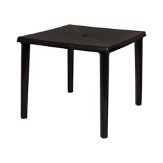 Mesa Plástica Mor Quadrada Desmontável Preta