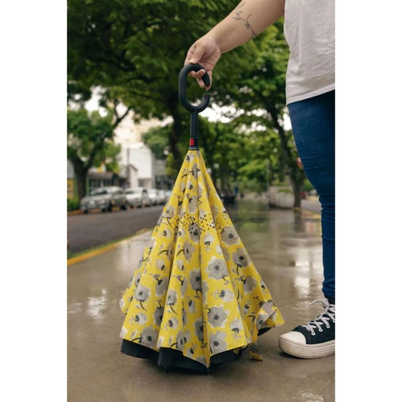 Guarda-Chuva Mor Invertido Floral - Cores Sortidas 12