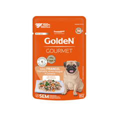 Ração Úmida Golden Gourmet para Cães Adultos Porte Pequeno Frango 85g