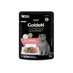 Ração Úmida Golden Gourmet para Gatos Adultos Frango 70g