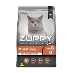 Ração Seca Zuppy para Gatos Castrados Salmão 10,1kg