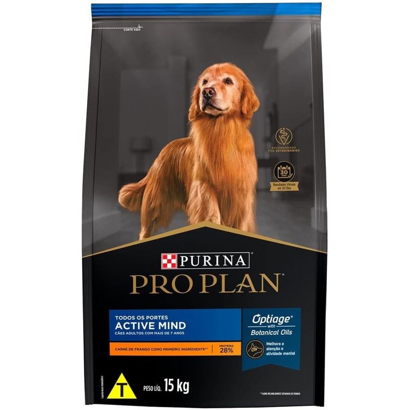 Ra  o Seca Purina Pro Plan Active Mind para C es Idosos 7  15kg 0