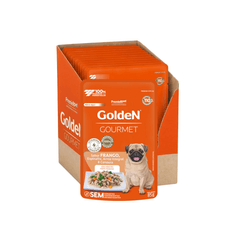 Combo Ração Úmida Golden Gourmet para Cães Adultos Porte Pequeno Frango 85g - Contém 20 unidades