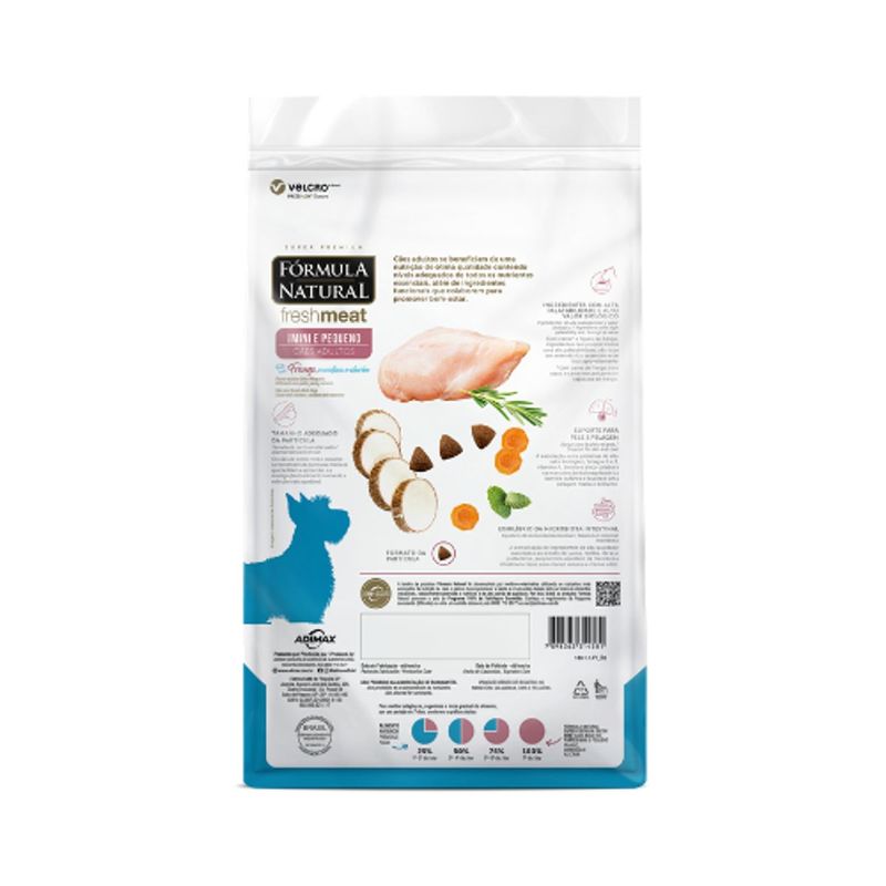 Ra  o Seca F rmula Natural Fresh Meat para C es Adultos Porte Mini e Pequeno Frango 10 1kg 3