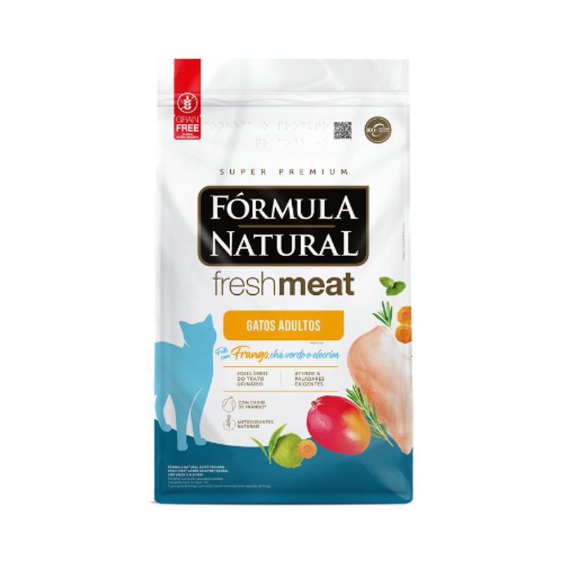 Ra  o Seca F rmula Natural Fresh Meat para Gatos Adultos Frango 10 1kg 0