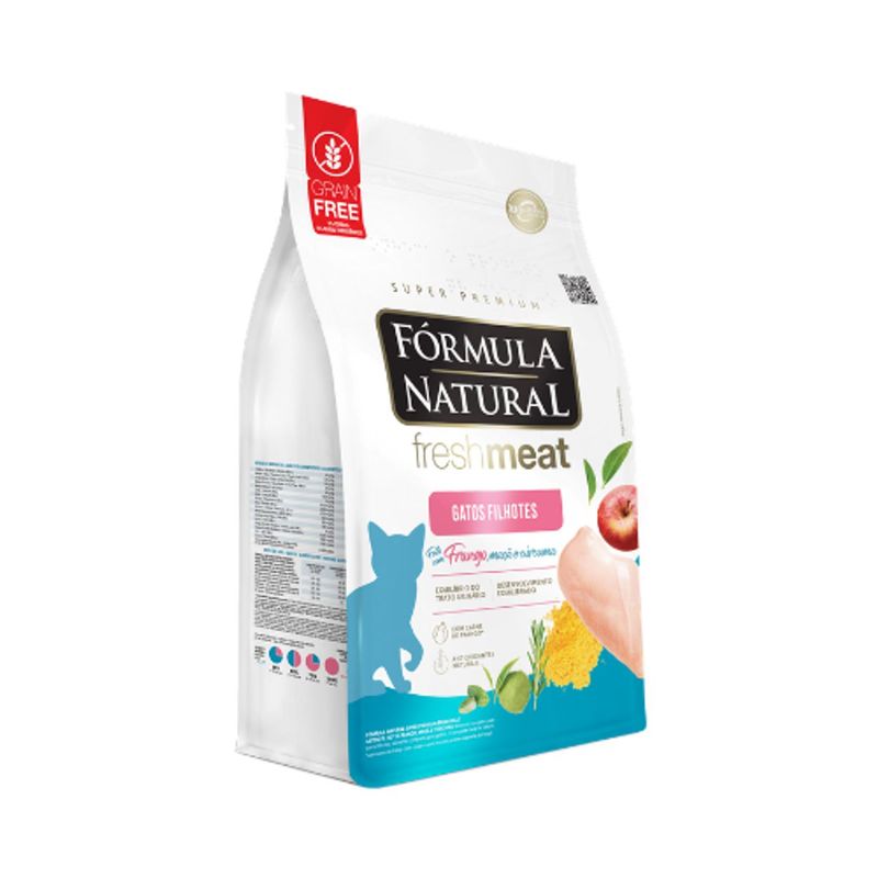Ra  o Seca F rmula Natural Fresh Meat para Gatos Filhotes Frango 10 1kg 2