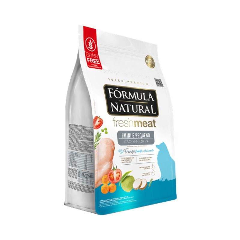 Ra  o Seca F rmula Natural Fresh Meat S nior 7  para C es Idosos Porte Mini e Pequeno Frango 10 1kg 2