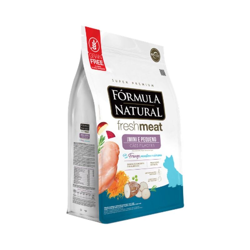 Ra  o Seca F rmula Natural Fresh Meat para C es Filhotes Porte Mini e Pequeno Frango 2 5kg 2
