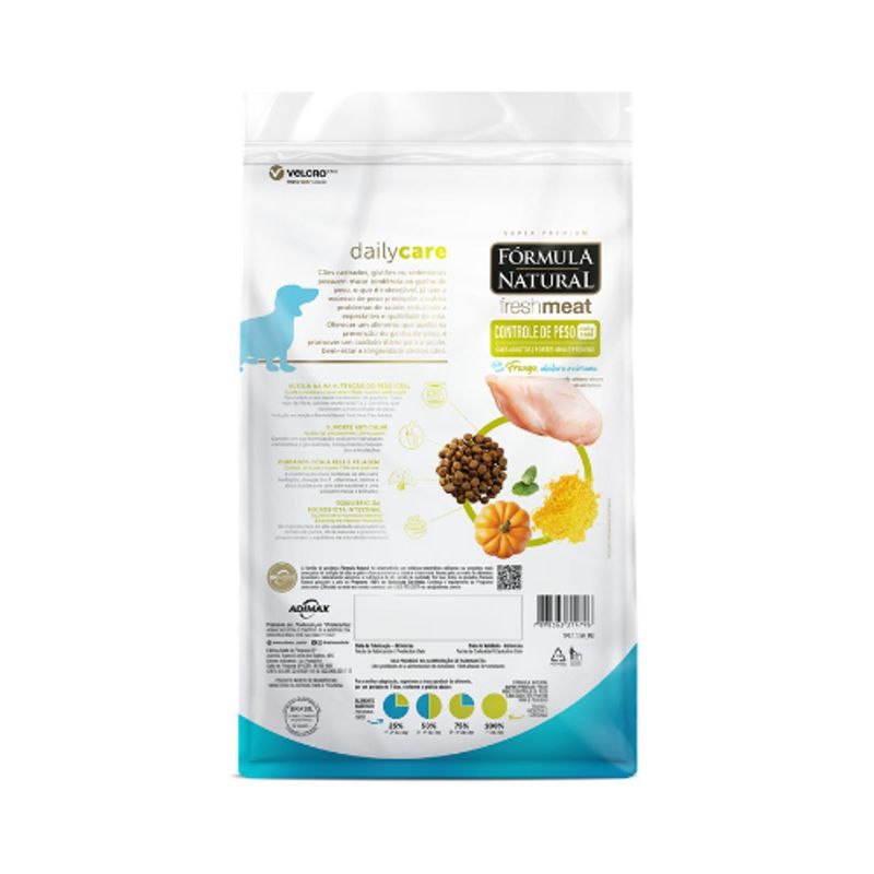 Ra  o Seca F rmula Natural Fresh Meat Controle de Peso para C es Adultos Porte Mini e Pequeno Frango 1kg 3