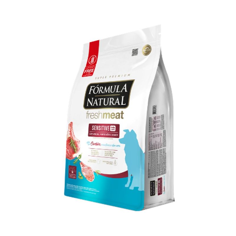 Ra  o Seca F rmula Natural Fresh Meat Sensitive para C es Adultos Porte M dio e Grande Cordeiro 12kg 1