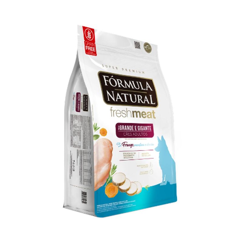 Ra  o Seca F rmula Natural Fresh Meat para C es Adultos Porte Grande e Gigante Frango 12kg 1