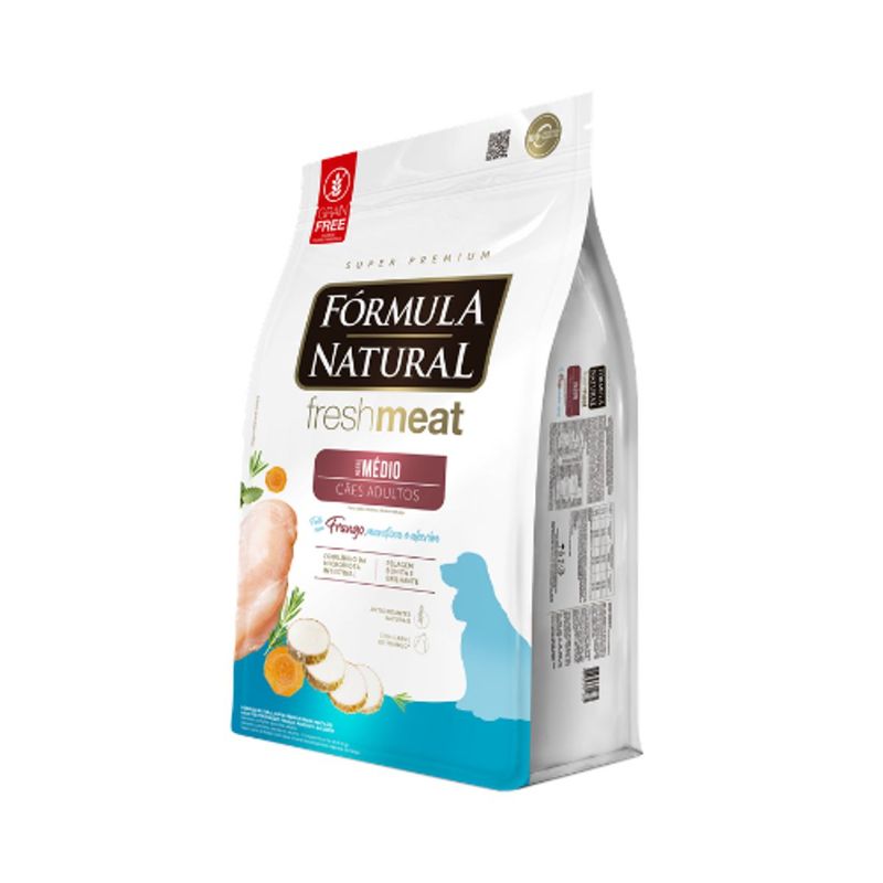 Ra  o Seca F rmula Natural Fresh Meat para C es Adultos Porte M dio  Frango 12kg 1