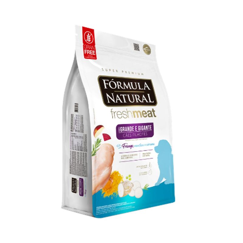 Ra  o Seca F rmula Natural Fresh Meat para C es Filhotes Porte Grande e Gigante Frango 12kg 2