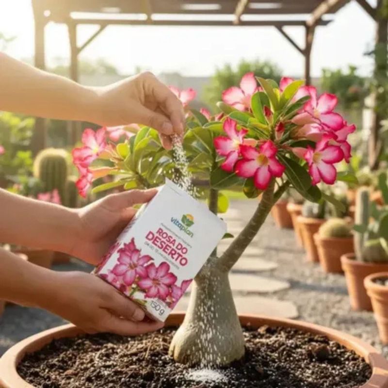 Fertilizante Nutriplan Vitaplan Rosa do Deserto para Plantio e Manuten  o 150g 4