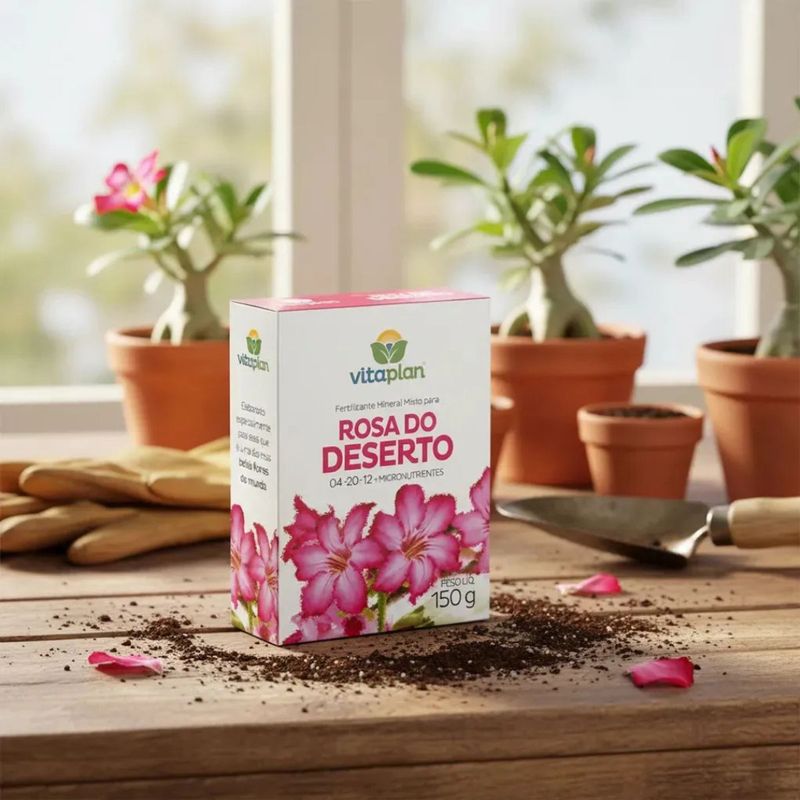 Fertilizante Nutriplan Vitaplan Rosa do Deserto para Plantio e Manuten  o 150g 5