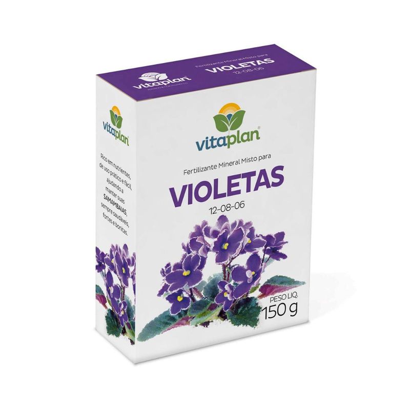 Fertilizante Nutriplan Vitaplan Violetas para Plantio e Manuten  o 150g 0