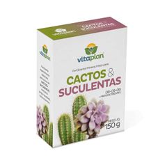 Fertilizante Nutriplan Vitaplan Cactos e Suculentas para Plantio e Manutenção 150g