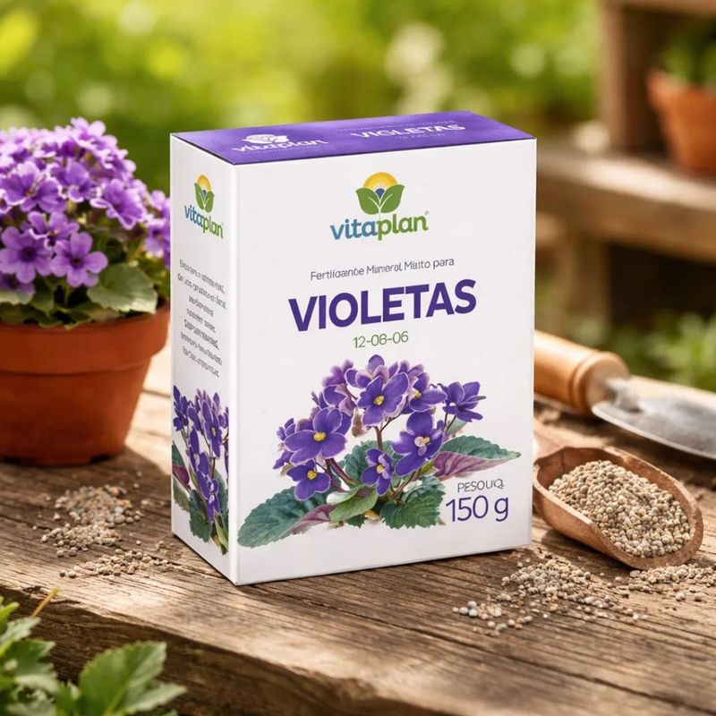 Fertilizante Nutriplan Vitaplan Violetas para Plantio e Manuten  o 150g 1