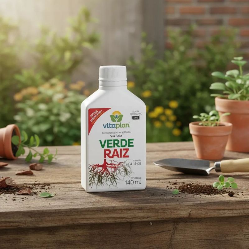 Fertilizante Nutriplan Vitaplan Verde Raiz para Plantas 140ml 1