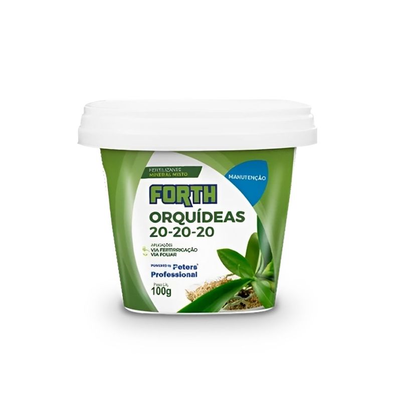 Fertilizante Forth Manuten  o 20-20-20 para Orqu deas 100g 0
