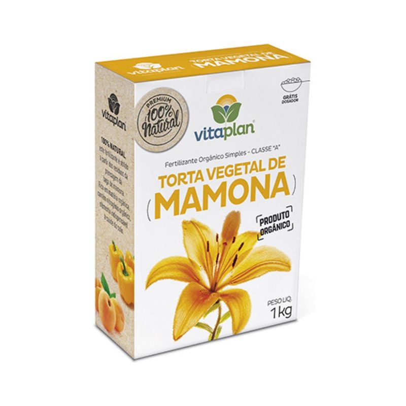 Fertilizante Nutriplan Vitaplan Torta Vegetal de Mamona para Plantas 1kg 0
