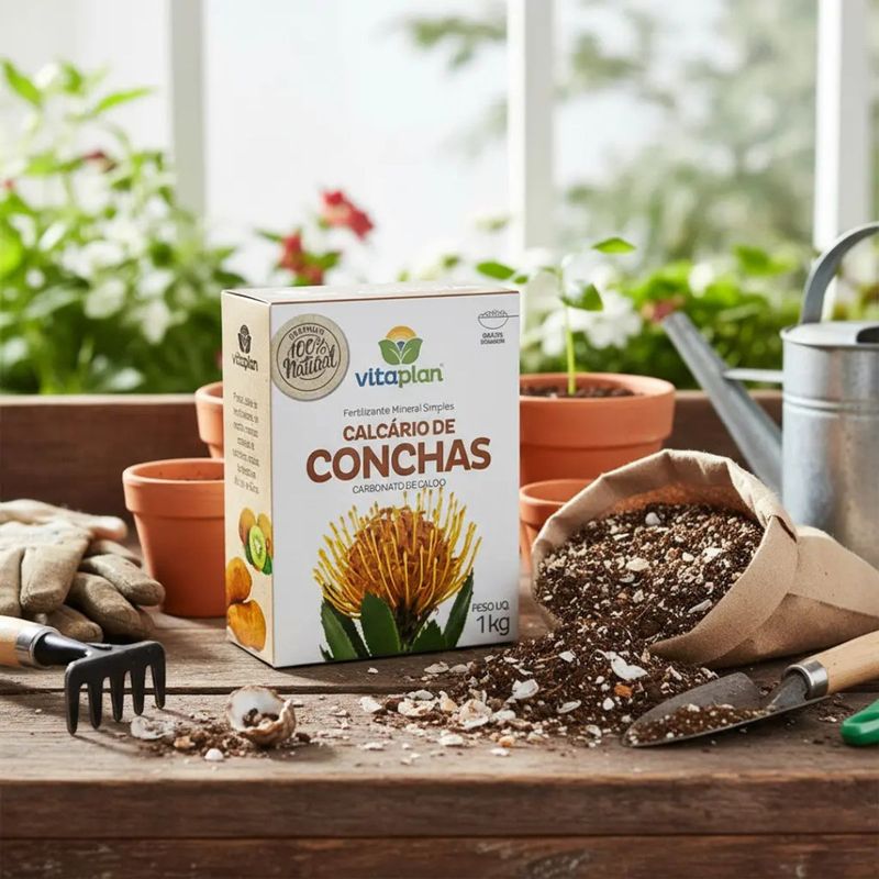Fertilizante Nutriplan Vitaplan Calc rio de Conchas para Plantas 1kg 2