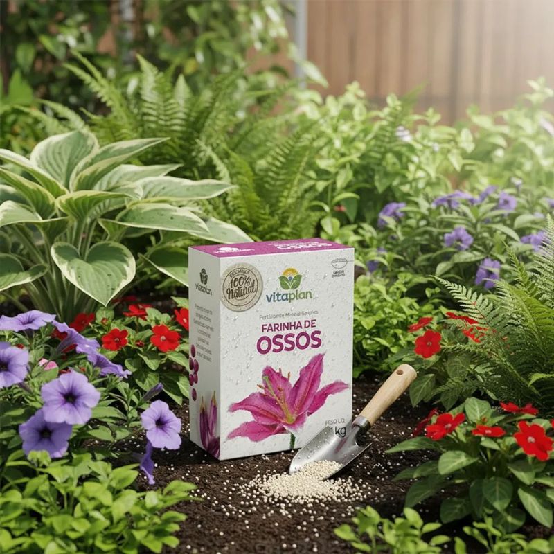 Fertilizante Nutriplan Vitaplan Farinha de Ossos para Jardins e Plantas 1kg 3