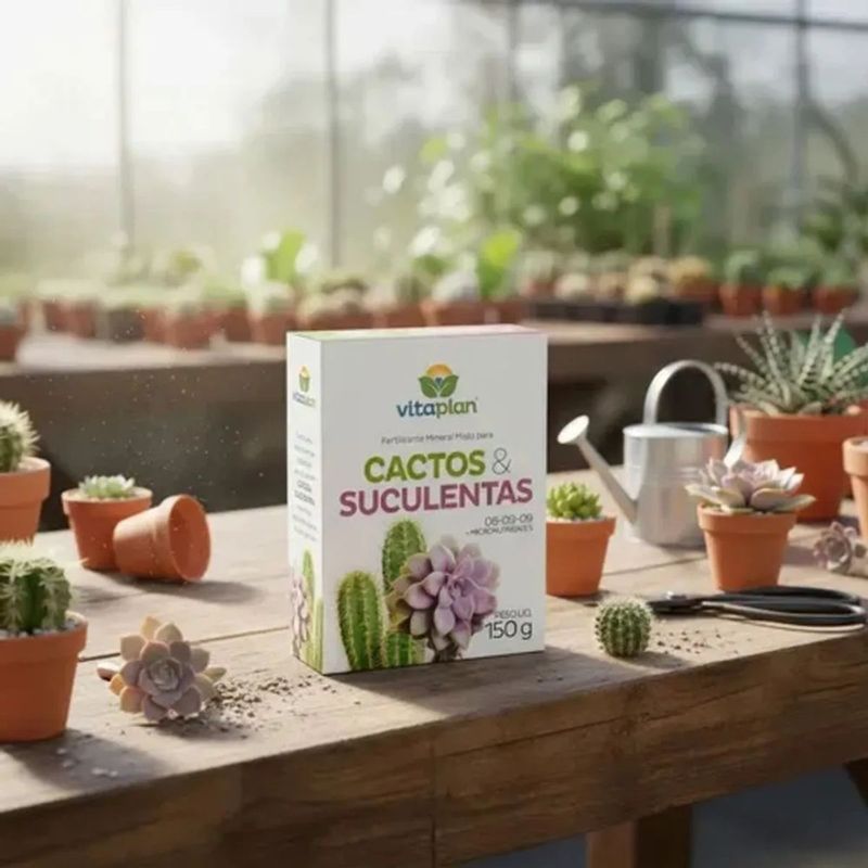 Fertilizante Nutriplan Vitaplan Cactos e Suculentas para Plantio e Manuten  o 150g 4
