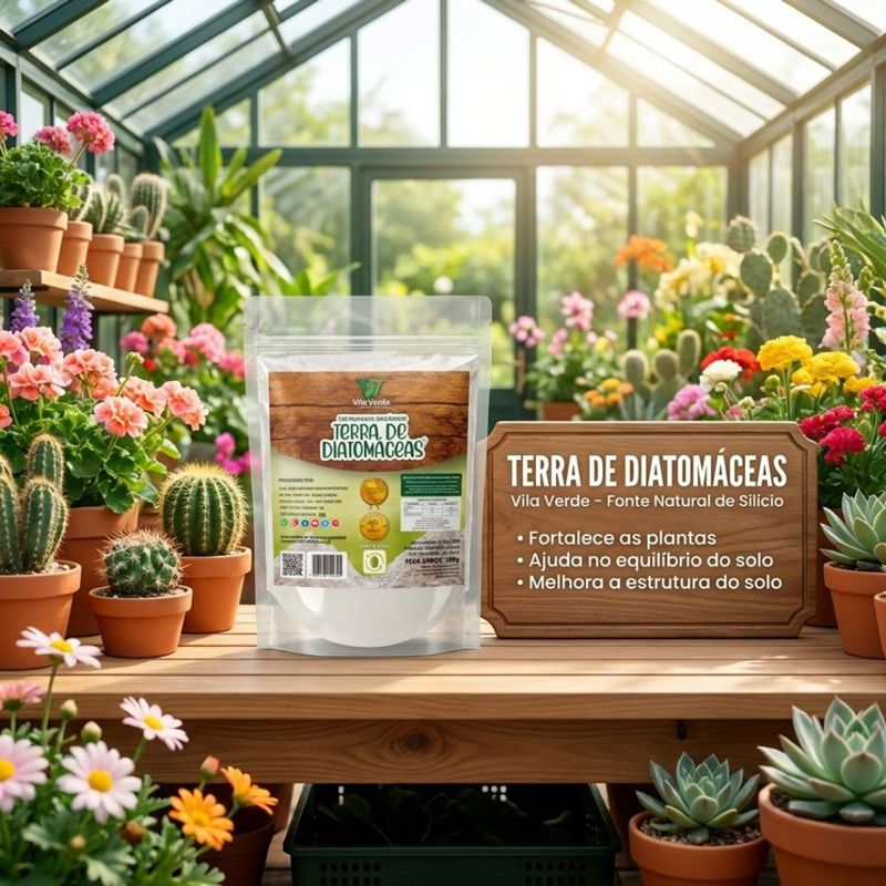 Fertilizante Vila Verde Terra de Diatom ceas para Plantas 100g  1