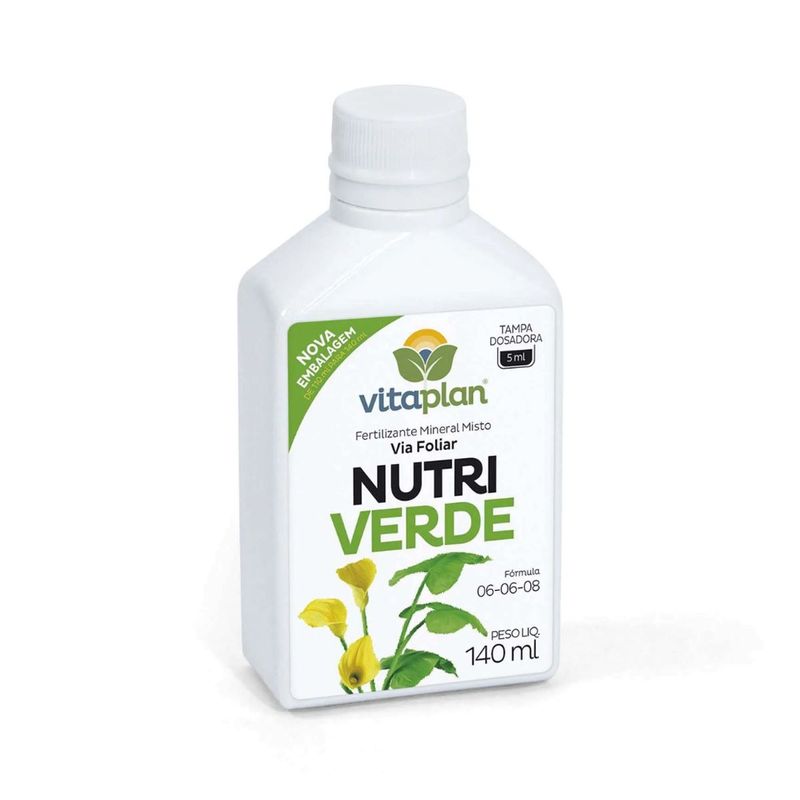 Fertilizante Nutriplan Vitaplan Nutriverde para Folhas Concentrado 140ml 0