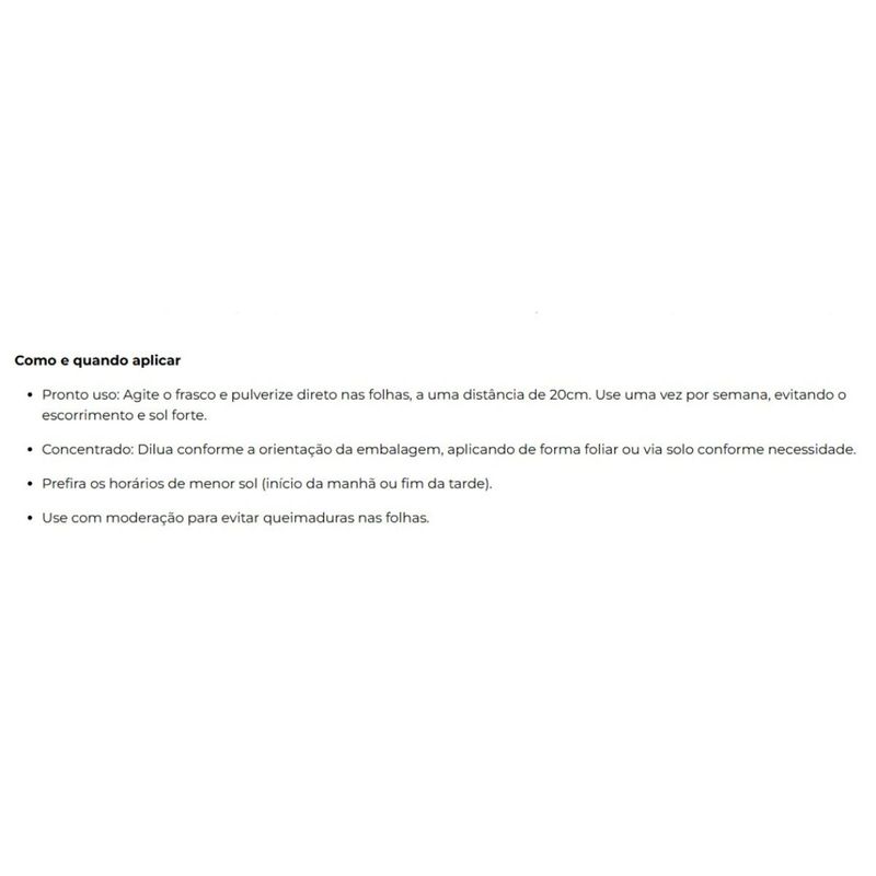 Fertilizante Nutriplan Vitaplan Nutriverde para Folhas Concentrado 140ml 6