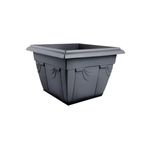 Vaso Nutriplan Floreira Romano Quadrado de Pl stico para Plantas Cor Preto N2 2